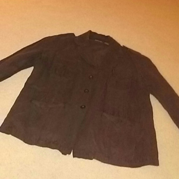 Chico's Jackets & Blazers - Brown button down light jacket